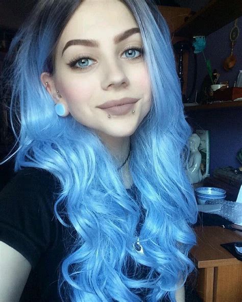 blue hair porn pics